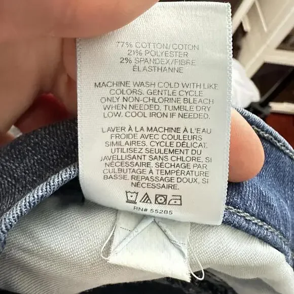 Express Women's Slim Fit Jeans Medium Dark Wash Size 4 Skinny High‎ Rise - Picture 6 of 6